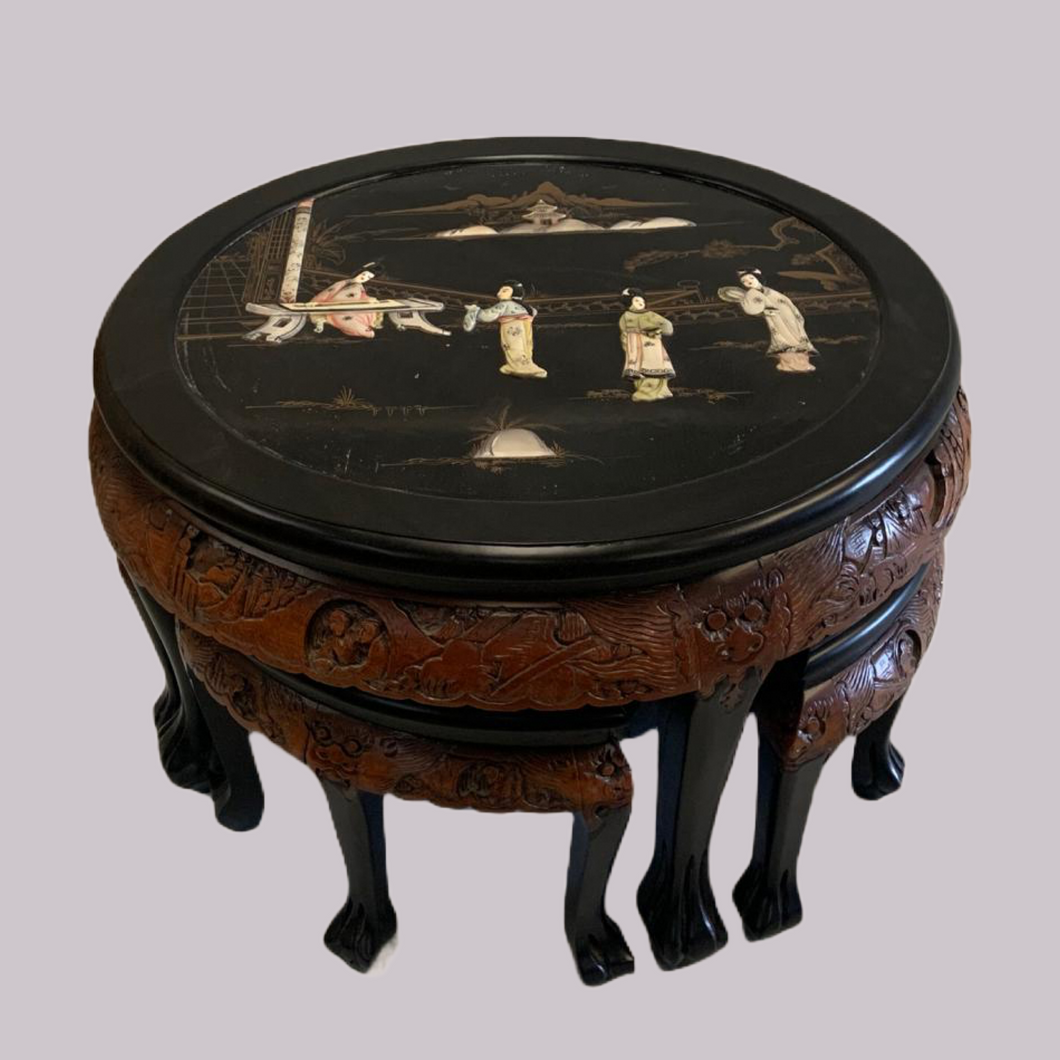 Chinese Coffee Table Set