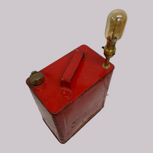 Load image into Gallery viewer, REDLINE petrol can with original brass screw-top lid  electric table lamp
