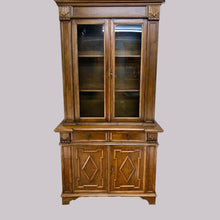 Load image into Gallery viewer, Continental Mahogany Bookcase Cupboard
