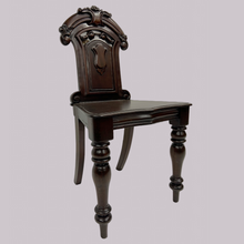 Load image into Gallery viewer, Victorian Mahogany Hall Chair
