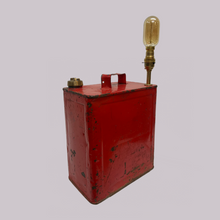 Load image into Gallery viewer, REDLINE petrol can with original brass screw-top lid  electric table lamp
