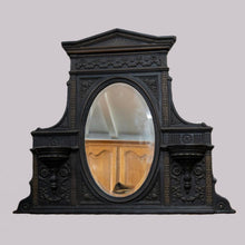 Load image into Gallery viewer, Cast Iron Overmantel Mirror
