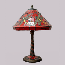 Load image into Gallery viewer, Tiffany Style Dragon Fly Lamp
